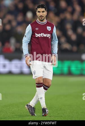 Londres, Royaume-Uni. 9 décembre 2024. Carlos Soler de West Ham United lors du match de premier League au London Stadium. Le crédit photo devrait se lire : Paul Terry/Sportimage crédit : Sportimage Ltd/Alamy Live News Banque D'Images