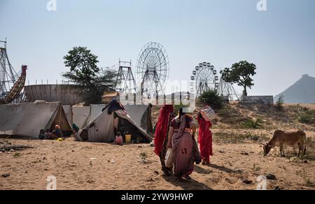 Camel Pushkar Fair Banque D'Images