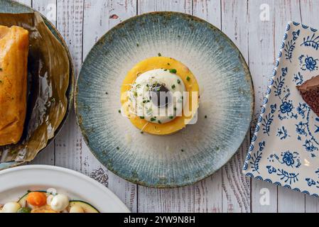 C'est un plat froid et rafraîchissant, parfait pour les journées chaudes. Banque D'Images