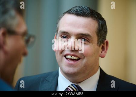 Édimbourg Écosse, Royaume-Uni 10 décembre 2024. Douglas Ross MSP au Parlement écossais. crédit sst/alamy live news Banque D'Images