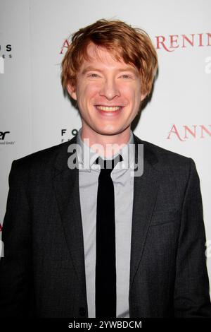 LOS ANGELES, CA - 14 NOVEMBRE : Domhnall Gleeson à la première de 'Anna Karenina' à ArcLight Hollywood le 14 novembre 2012 à Los Angeles, Californie. (Crédit image : © Nina Prommer/ZUMA Press Wire) USAGE ÉDITORIAL SEULEMENT! Non destiné à UN USAGE commercial ! Banque D'Images