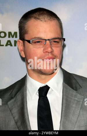 LOS ANGELES, CA - 06 DÉCEMBRE : Matt Damon à la première de Focus Features 'Promised Land' à la Directors Guild of America le 6 décembre 2012 à Los Angeles, Californie. (Crédit image : © Nina Prommer/ZUMA Press Wire) USAGE ÉDITORIAL SEULEMENT! Non destiné à UN USAGE commercial ! Banque D'Images