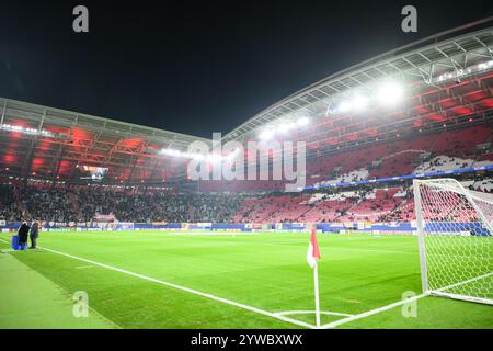 Vue d'ensemble lors de l'UEFA Champions League, match par étapes au Red Bull Arena, Leipzig, Allemagne. Date de la photo : mardi 10 décembre 2024. Banque D'Images