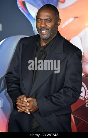 Londres, Royaume-Uni. Idris Elba. Sonic the Hedgehog 3 - première britannique, Cineworld, Leicester Square, Londres. Banque D'Images