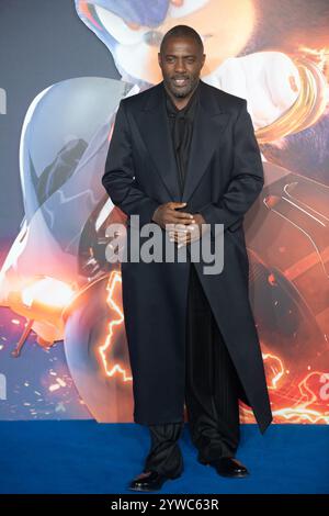Londres, Royaume-Uni. 10 décembre 2024. Photo : Idris Elba assiste à la première britannique de Sonic the Hedgehog 3 au Cineworld, Leicester Square. Crédit : Justin Ng/Alamy Live News Banque D'Images