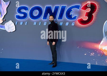 Londres, Royaume-Uni. 10 décembre 2024. Photo : Lee Majdoub assiste à la première britannique de Sonic the Hedgehog 3 au Cineworld, Leicester Square. Crédit : Justin Ng/Alamy Live News Banque D'Images