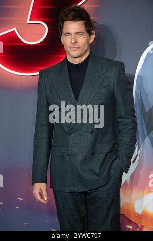 Londres, Royaume-Uni. 10 décembre 2024. Photo : James Marsden assiste à la première britannique de Sonic the Hedgehog 3 au Cineworld, Leicester Square. Crédit : Justin Ng/Alamy Live News Banque D'Images