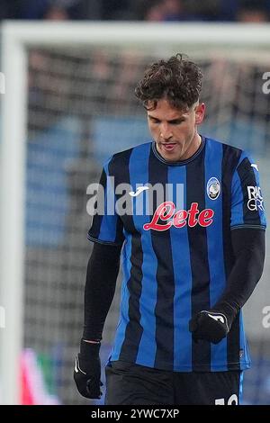 Nicolo Zaniolo d'Atalanta lors du match de football de l'UEFA Champions League entre Atalanta et Real Madrid a au stade Gewiss de Bergame, dans le nord de l'Italie - mardi 10 décembre 2024. Sport - Soccer . (Photo de Spada/LaPresse) crédit : LaPresse/Alamy Live News Banque D'Images