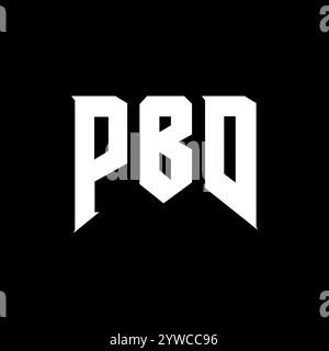 Conception de logo de lettre PBD pour la société de technologie. Combinaison de couleurs noir et blanc de conception de logo PBD. Logo PBD, vecteur PBD, conception PBD, icône PBD, alph PBD Illustration de Vecteur