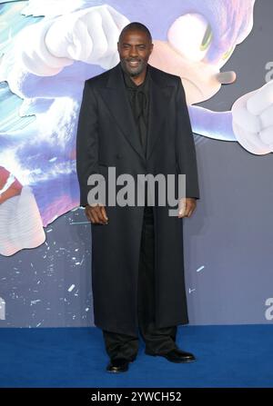 Londres, Royaume-Uni. 10 décembre 2024. Idris Elba assiste à la première britannique de « Sonic the Hedgehog 3 » au Cineworld Leicester Square à Londres. (Photo de Fred Duval/SOPA images/SIPA USA) crédit : SIPA USA/Alamy Live News Banque D'Images