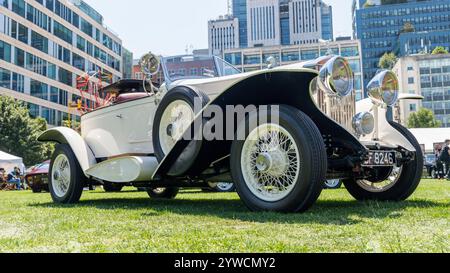 Un Boattail Rolls Royce Phantom au concours de Londres 2023 à l'honorable Artillery Company Banque D'Images