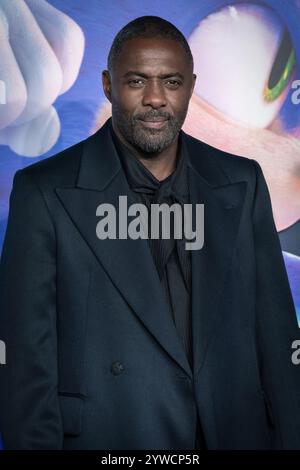Londres, Royaume-Uni. 10 décembre 2024. Idris Elba assiste à la première britannique de « Sonic the Hedgehog 3 » au Cineworld Leicester Square. Crédit : Guy Corbishley/Alamy Live News Banque D'Images