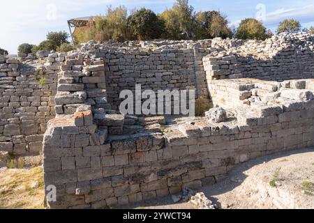 Ruines antiques de Troie, Turkiye Banque D'Images