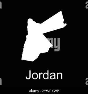 jordan map icon illustration design Illustration de Vecteur