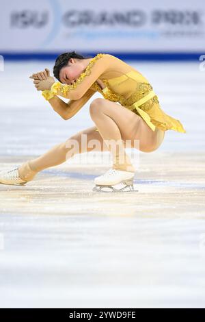 La Chine an Xiangyi concourt dans les célibataires féminins libre skating.Chongqing, China.23th novembre 2024. Le Grand Prix du monde de patinage artistique de la Coupe de Chine 2024 s’est terminé à Chongqing le soir du 23 novembre 2024. Crédit : HE Penglei/China News Service/Alamy Live News Banque D'Images