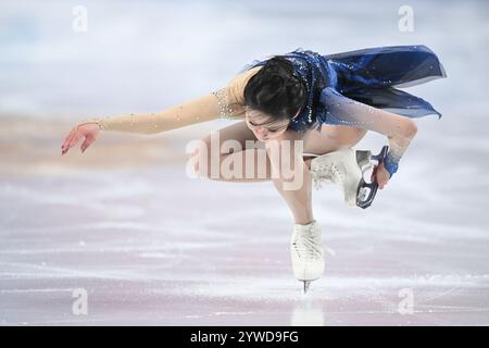 La Chine Chen Hongyi participe aux compétitions féminines en simple libre patinage.Chongqing, China.23th novembre 2024. Le Grand Prix du monde de patinage artistique de la Coupe de Chine 2024 s’est terminé à Chongqing le soir du 23 novembre 2024. Crédit : HE Penglei/China News Service/Alamy Live News Banque D'Images