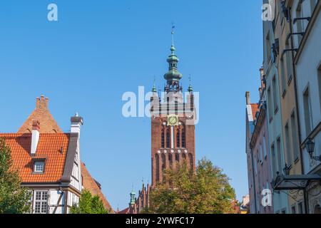 L'église Catherine's Church. La plus ancienne église de Gdansk, Pologne. Attractions touristiques. Banque D'Images