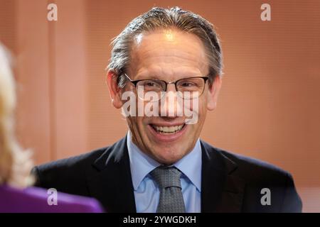 Joerg Kukies, Bundesfinanzminister SPD, aufgenommen im Rahmen der Kabinettssitzung à Berlin, 11.12.2024. Berlin Deutschland *** Joerg Kukies, ministre fédéral des Finances SPD , enregistré lors de la réunion du cabinet à Berlin, 11 12 2024 Berlin Allemagne Copyright : xKiraxHofmannx Banque D'Images