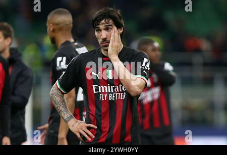 Milan, Italie. 10 mai 2023. Foto Spada/LaPresse 10 Maggio 2023 - Milano, Italia - sport, calcio - AC Milan vs FC Internazionale - Champions League demi-finale andata - Stadio San Siro Nella foto : Sandro TONALi (AC Milan) 10 mai 2023 Milan, Italie - sport, calcio - AC Milan vs FC Internazionale - Champions League demi-finale première manche - San Siro dans la photo : Sandro TONALi (AC Milan) crédit : LaPresse/Alamy Stadium Live News Banque D'Images