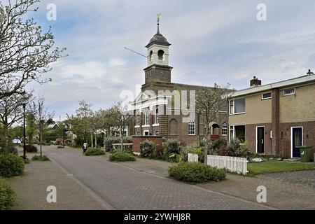 Église de Wadden, (Waddenkerk), de Cocksdorp, Texel, Hollande, pays-Bas Banque D'Images