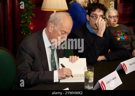 Gyles Brandreth et Sam Leith au Oldie Literary Lunch 10/12/24 Banque D'Images