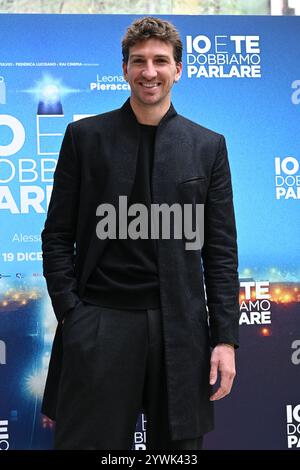 Roma, Latium. 11 décembre 2024. Alan Cappelli lors de la photocall du film IO e te dobbiamo parlare all'Hotel le Meridien Visconti. Rome (Italie), 11 décembre 2024 crédit : massimo insabato/Alamy Live News Banque D'Images