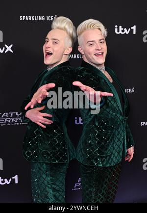 Londres, Royaume-Uni. 11 décembre 2024. Jedwood arrive au Katy Perry, Night of a Lifetime ITV performance, Westminster Central Hall. Crédit : Doug Peters/EMPICS/Alamy Live News Banque D'Images