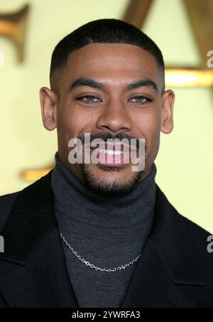 Londres, Royaume-Uni. 11 décembre 2024. Aaron Pierre assiste à la première britannique de « Mufasa : le Roi Lion » au Cineworld Leicester Square à Londres. Crédit : SOPA images Limited/Alamy Live News Banque D'Images