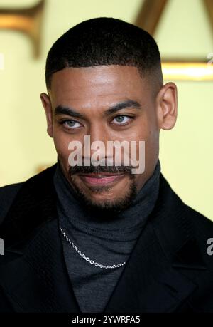 Londres, Royaume-Uni. 11 décembre 2024. Aaron Pierre assiste à la première britannique de « Mufasa : le Roi Lion » au Cineworld Leicester Square à Londres. Crédit : SOPA images Limited/Alamy Live News Banque D'Images