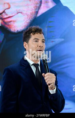 Mexico, Mexique. 11 décembre 2024. Le chanteur espagnol David Bisbal assiste à une conférence de presse pour promouvoir son dernier album 'Todo es posible en Navidad' à Universal Music à Mexico, Mexique, le 11 décembre 2024. (Photo de Carlos Tischler/Eyepix Group) (photo de Eyepix/NurPhoto) crédit : NurPhoto SRL/Alamy Live News Banque D'Images