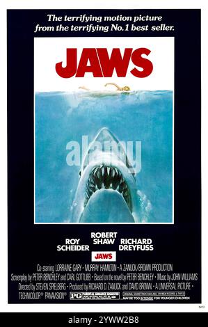 JAWS - réalisé par Steven Spielberg - 1975 Banque D'Images