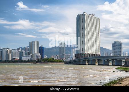 Magnifique littoral de Nha Trang, Vietnam Banque D'Images