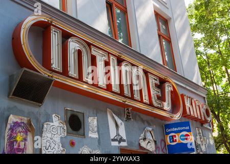 Berlin, Allemagne 8 août 2012. Le Kino intimes est un petit cinéma fondé en 1909. Il offre un programme de nouvelles sorties, d'art d'art et d'étranger- Banque D'Images