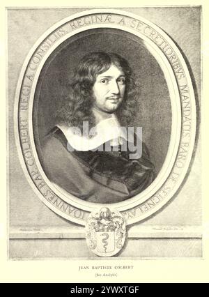 Jean-Baptiste Colbert (29 août 1619 - 6 septembre 1683) est un homme d'État français qui a été premier ministre d'État de 1661 jusqu'à sa mort en 1683 sous le règne du roi Louis XIV Banque D'Images