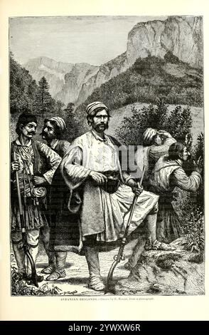 BRIGANDS ALBANAIS. Tiré par E. Ronjat DES ARYENS OCCIDENTAUX / les Grecs du volume 3 de l'histoire universelle de Ridpath : un compte rendu de l'origine, de la condition primitive et du développement ethnique des grandes races de l'humanité, et des principaux événements dans l'évolution et le progrès de la vie civilisée entre les hommes et les Nations, à partir de sources récentes et authentiques avec une enquête préliminaire sur le temps, le lieu et la manière du commencement par Ridpath, John Clark, 1840-1900 publié en 1897 Banque D'Images