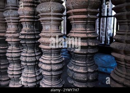 Cambodge, Cambodge, 2024-02-25, Siem Reap, Angkor temple, Angkor Vat, Khmer, ruines, sculpture, photographie de Jean-Yves Bardin Banque D'Images