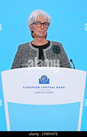 Europäische Zentralbank. Pressekonferenz. Christine Madeleine Odette Lagarde FRA / Präsidentin der Europäischen Zentralbank EZB anläßlich einer Pressekonferenz AM 12.12.2024 in Frankfurt am main. 20241212MWI017710 *** Banque centrale européenne Conférence de presse Christine Madeleine Odette Lagarde FRA Présidente de la Banque centrale européenne BCE à l’occasion d’une conférence de presse le 12 12 2024 à Francfort-sur-le-main 202412MWI017710 Banque D'Images