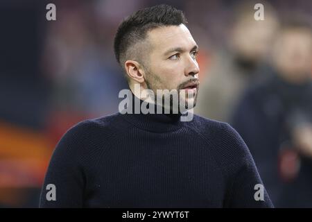 Amsterdam, pays-Bas. 12 décembre 2024. AMSTERDAM, 12-12-2024, JohanCruyff Arena, Europa League Football, Ajax - Lazio Roma. Francesco Fagioli crédit : Pro Shots/Alamy Live News Banque D'Images