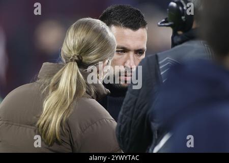 Amsterdam, pays-Bas. 12 décembre 2024. AMSTERDAM, 12-12-2024, JohanCruyff Arena, Europa League Football, Ajax - Lazio Roma. Francesco Farioli crédit : Pro Shots/Alamy Live News Banque D'Images