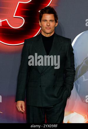 James Marsden assiste à la première britannique de Sonic the Hedgehog 3 au Cineworld de Leicester Square. Banque D'Images