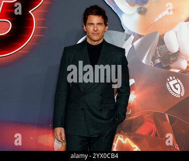 Londres, Royaume-Uni. 10 décembre 2024. James Marsden assiste à la première britannique de Sonic the Hedgehog 3 au Cineworld de Leicester Square. (Photo de Cat Morley/SOPA images/SIPA USA) crédit : SIPA USA/Alamy Live News Banque D'Images