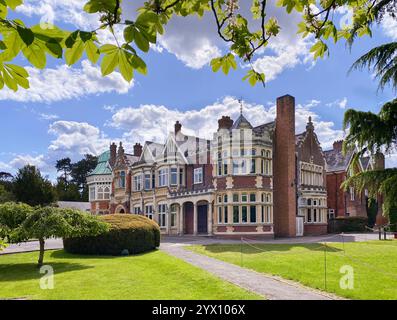 Le manoir à Bletchley Park Banque D'Images