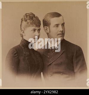 Le prince héritier Constantin et Sophie de Prusse, par un photographe inconnu, septembre 1888, Banque D'Images