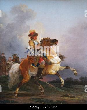 Cuirassier au galop - Francesco Casanova Banque D'Images