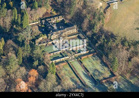 Jardin en terrasse Parcevall Hall, North Yorkshire, 2024. Banque D'Images