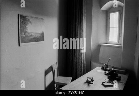 Allemagne, Berlin, 23 juin 1991, tribunal du district de Lichtenberg (juste à côté du siège de la Stasi à Normannenstraße), chambres de juges, où une partie du mouvement pour la paix de la RDA a été jugée, [traduction automatique] Banque D'Images