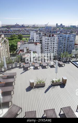 Buenos Aires, Argentine - 19 novembre 2024 : vue sur le toit depuis l'hôtel Alvear Palace dans le quartier Recoleta de Buenos Aires Banque D'Images