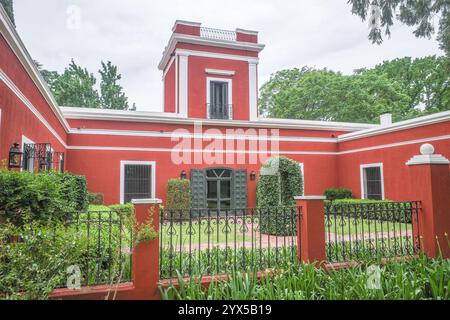 La Pampa, Argentine - 19 novembre 2024 : Estancia la Bamba de Areco, un ranch de chevaux traditionnel et un hôtel de luxe Banque D'Images