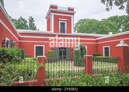 La Pampa, Argentine - 19 novembre 2024 : Estancia la Bamba de Areco, un ranch de chevaux traditionnel et un hôtel de luxe Banque D'Images