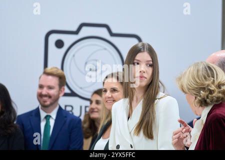 Madrid. Espagne. 20241213, la princesse Sofia assiste à la cérémonie de remise des prix du concours de photographie à la Galerie des collections royales le 13 décembre 2024 à Madrid, Espagne Banque D'Images